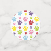 Patroon van poten, reuzenpoten, kleurrijke poten,  confetti (Kleine voorkant)