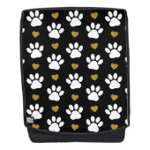 Patroon van poten, reuzenpoten, witte poten, goudh rugtassen (Voorkant)