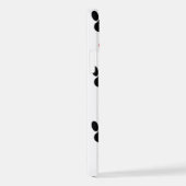 Patroon van poten, reuzenpoten, zwarte poten, rode iPhone hoesje (Rechterkant)