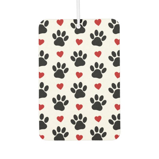 Patroon van poten, reuzenpoten, zwarte poten, rode luchtverfrisser (Voorkant)