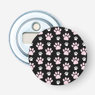 Patroon van poten, roze poten, reuzenpoten, dieren button flesopener