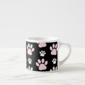 Patroon van poten, roze poten, reuzenpoten, dieren espresso kop (Rechts)