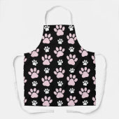 Patroon van poten, roze poten, reuzenpoten, dieren schort (Voorkant)