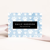 Patroon van poten, tandbaars, tandproever, tandpro visitekaartje