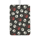 Patroon van poten, witte poten, rode poten, harten luchtverfrisser (Achterkant)