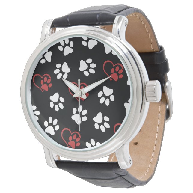 Patroon van poten, Witte poten, Rode poten, Hartje Horloge (Gekanteld)