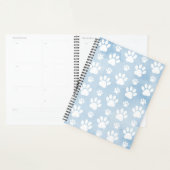 Patroon van poten, witte poten, Waterverven, blauw Planner (Display)