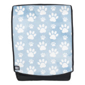 Patroon van poten, witte poten, Waterverven, blauw Rugtassen (Voorkant)