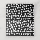 Patroon van poten, zwart en wit, bruiloft (Binnenkant ongevouwen)