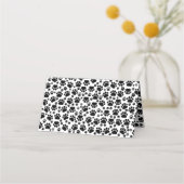 Patroon van poten, zwart en wit, bruiloft (Achterkant)