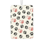 Patroon van poten, zwarte poten, rode poten, harte luchtverfrisser (Achterkant)