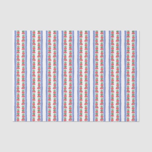 patroon van rode geraniums tissuepapier (Voorkant)