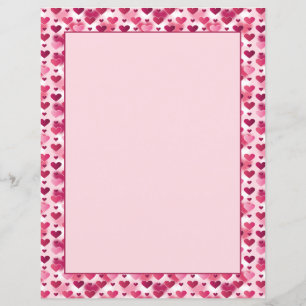 patroon van roze harten