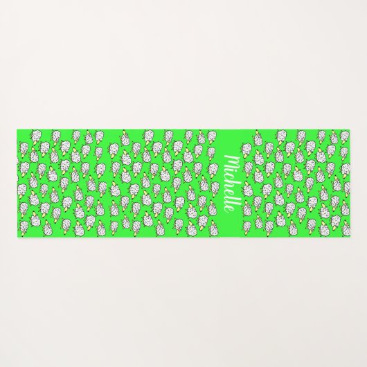 Patroon van schapen in een illustratieve stijl yogamat (Achterkant (horizontaal))