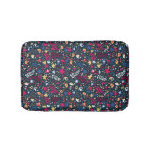 patroon van schattige vogels en bloemen badmat (Voorkant)