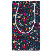 patroon van schattige vogels en bloemen klein cadeauzakje (Voorkant)