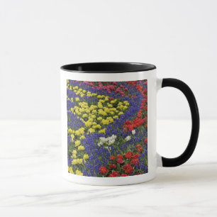 Patroon van tulpen en druifhyacint bloemen, 2 mok