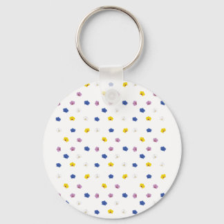 Patroon van verschillende orchideeën sleutelhanger