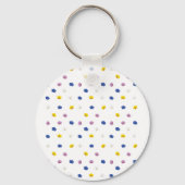 Patroon van verschillende orchideeën sleutelhanger (Achterkant)