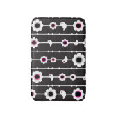 patroon van vogel en bloemen badmat (Voorkant Verticaal)