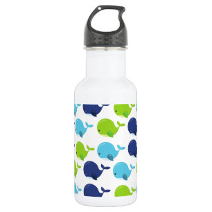 Patroon Van Walvissen, Moppige Walvissen, Zee Dier Waterfles