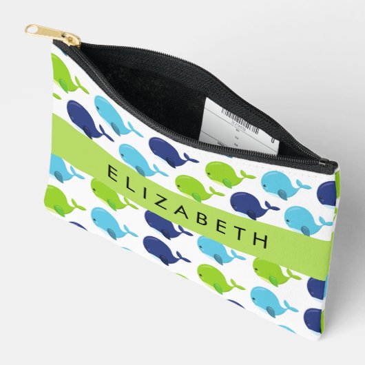 Patroon van walvissen, schattige walvissen, Jouw n Etui (Open)