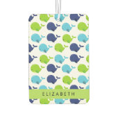 Patroon van walvissen, schattige walvissen, Jouw n Luchtverfrisser (Achterkant)