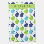 Patroon van walvissen, schattige walvissen, Jouw n Theedoek (Verticaal)