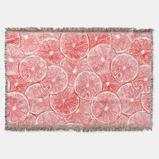 patroon van waterverf-grapefruitmoes deken (Voorkant)