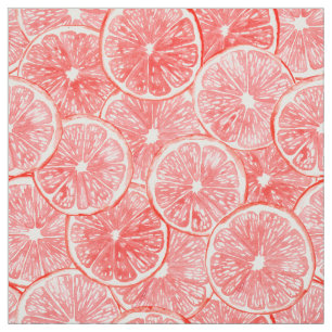 patroon van waterverf-grapefruitmoes stof