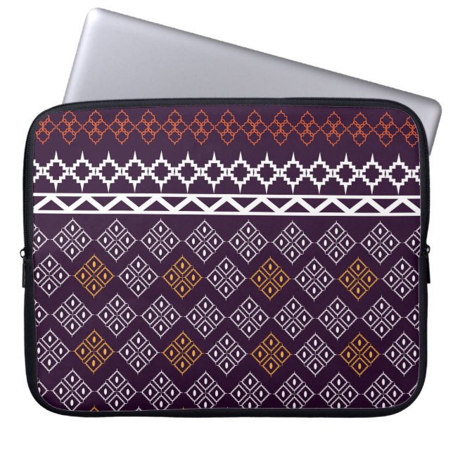 Patroon van weefsel laptop sleeve (Voorkant)