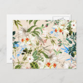  patroon van wilde bloemen briefkaart (Voorkant / Achterkant)