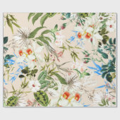 patroon van wilde bloemen cadeaupapier (Vlak)