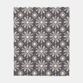 Patroon van witte sneeuwvlokken fleece deken