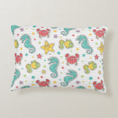 patroon van zeeen decoratief kussen (Achterkant)