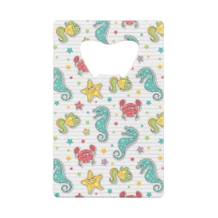 patroon van zeeen kredietkaart flessenopener