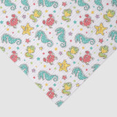 patroon van zeeen tissuepapier (Detail)