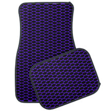 Patroon Violet Raster Auto Vloermatten Volledige S