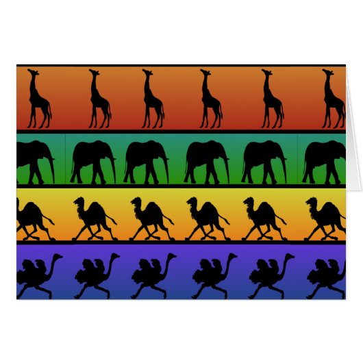 Patroon voor Afrikaanse dieren (Voorkant Horizontaal)