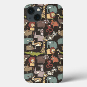 Patroon voor Afrikaanse dieren iPhone 13 Hoesje