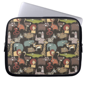 Patroon voor Afrikaanse dieren Laptop Sleeve
