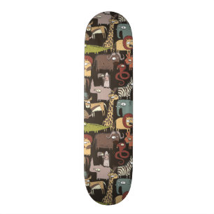 Patroon voor Afrikaanse dieren Skateboard