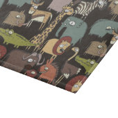 Patroon voor Afrikaanse dieren Snijplank (Hoek)
