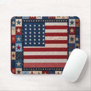 Patroon voor Amerikaanse Vlagdeken Muismat