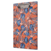 Patroon voor anker en kwal klembord (Links)