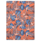 Patroon voor anker en kwal klembord (Achterkant)