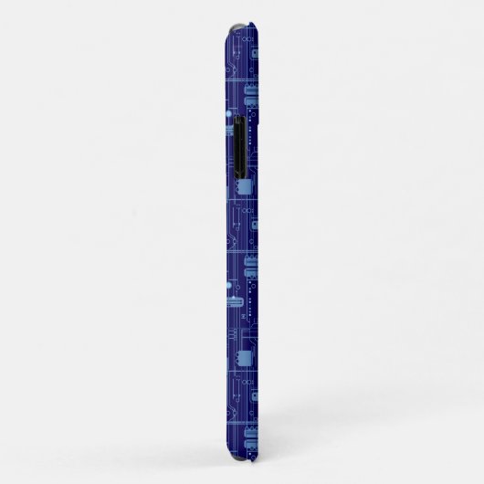 Patroon voor blauw circuit Case-Mate iPhone case (Achterkant/rechts)