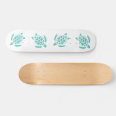 Patroon voor blauw Zee Skateboard (Horizontaal)