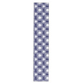 Patroon voor blauwe en witte sjiitische cirkels medium tafelloper (Voorkant)
