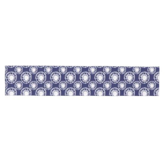 Patroon voor blauwe en witte sjiitische cirkels medium tafelloper (Horizontaal)